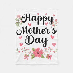 Moederdag mama Schattigee bloemenvrouwen voor mama Fleece Deken