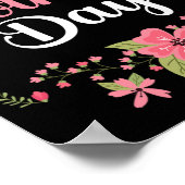 Moederdag mama Schattigee bloemenvrouwen voor mama Poster (Hoek)