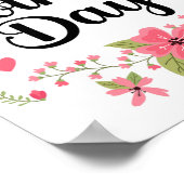 Moederdag mama Schattigee bloemenvrouwen voor mama Poster (Hoek)