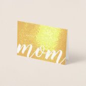 Moederdag mama Simple Elegant Folie Kaart (Voorkant)