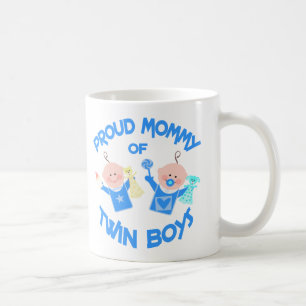 moederdag mama van Twin Boys Koffiemok