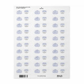 Moederdag mama waterverf tekendochter. etiket (Full Sheet)