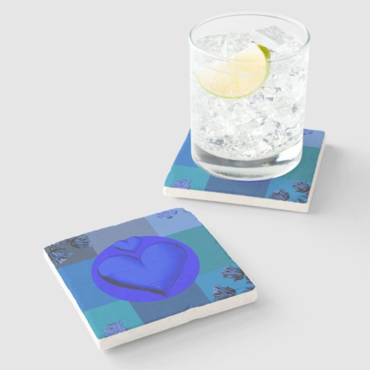 Moederdag Marble Stone Onderzetter (Zijkant)