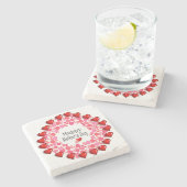 Moederdag Marble Stone Onderzetter (Zijkant)