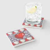 Moederdag Marble Stone Onderzetter (Zijkant)