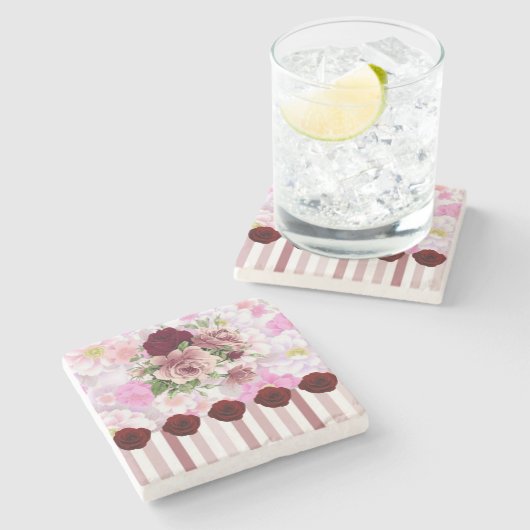 Moederdag Marble Stone Onderzetter (Zijkant)