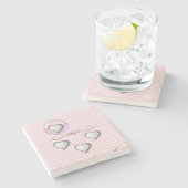 Moederdag Marble Stone Onderzetter (Zijkant)