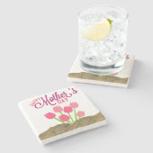 Moederdag Marble Stone Onderzetter (Zijkant)