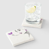 Moederdag Marble Stone Onderzetter (Zijkant)