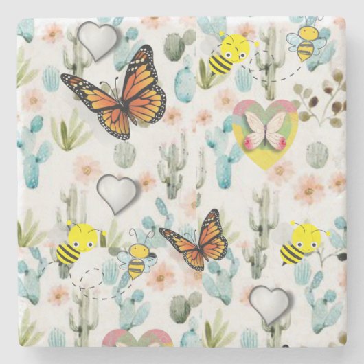 Moederdag Marble Stone Onderzetter (Voorkant)