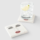 Moederdag Marble Stone Onderzetter (Zijkant)