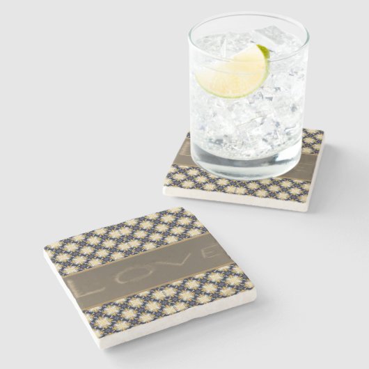 Moederdag Marble Stone Onderzetter (Zijkant)