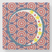 Moederdag Marble Stone Onderzetter (Voorkant)