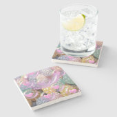 Moederdag Marble Stone Onderzetter (Zijkant)