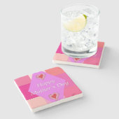 Moederdag Marble Stone Onderzetter (Zijkant)