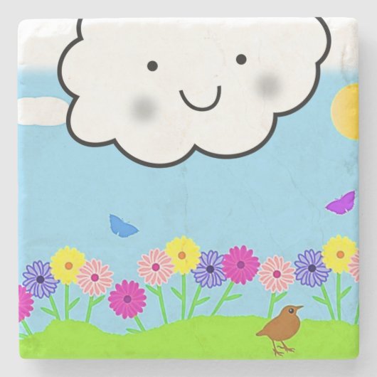 Moederdag Marble Stone Onderzetter (Voorkant)