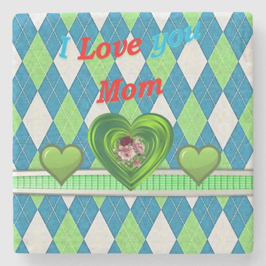 Moederdag Marble Stone Onderzetter (Voorkant)