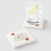 Moederdag Marble Stone Onderzetter (Zijkant)