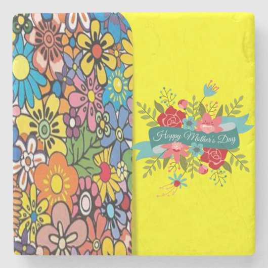 Moederdag Marble Stone Onderzetter (Voorkant)