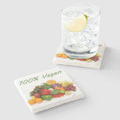 Moederdag Marble Stone Onderzetter!00% Vegan Stenen Onderzetter (Zijkant)