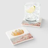 Moederdag Marble Stone Onderzetter Sinaasappel (Zijkant)
