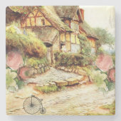 Moederdag marble Stone Onderzetter Victoriaans (Voorkant)