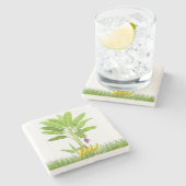 Moederdag marmer Stone Onderzetter Banana (Zijkant)