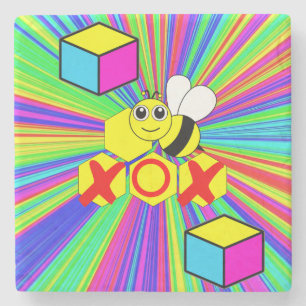 Moederdag marmer Stone Onderzetter Bee