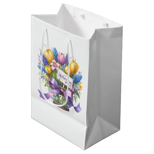 Moederdag  medium cadeauzakje (Voorkant Gekanteld)