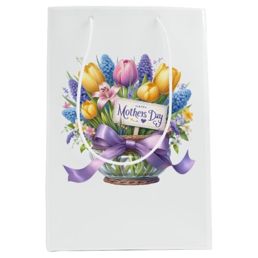 Moederdag  medium cadeauzakje (Voorkant)