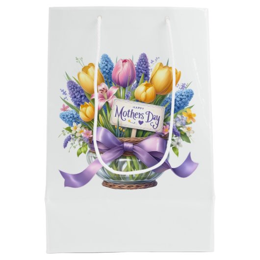 Moederdag  medium cadeauzakje (Achterkant)