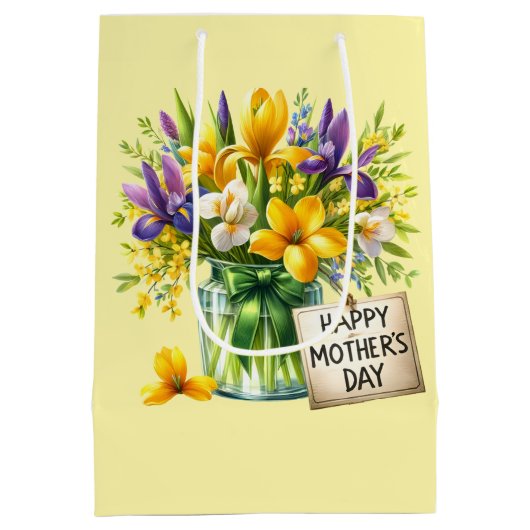 Moederdag  medium cadeauzakje (Achterkant)