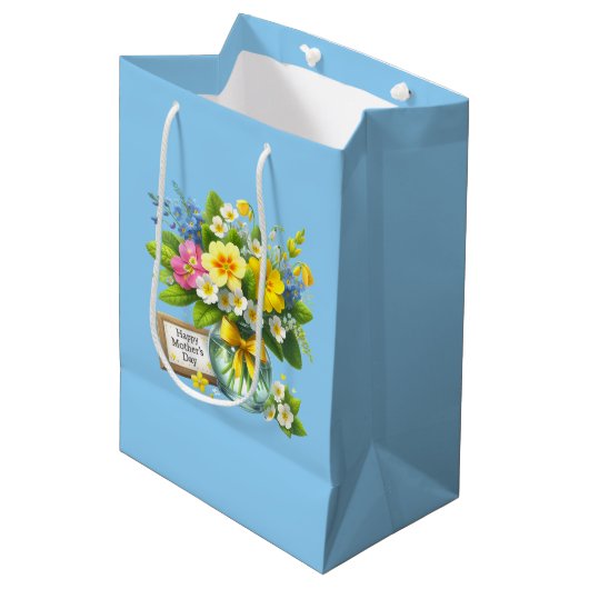 Moederdag  medium cadeauzakje (Voorkant Gekanteld)