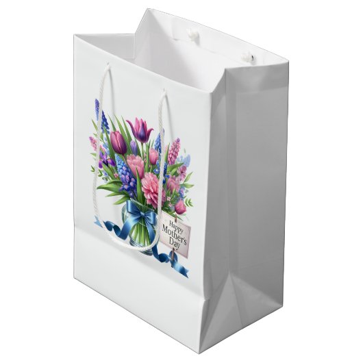 Moederdag  medium cadeauzakje (Voorkant Gekanteld)