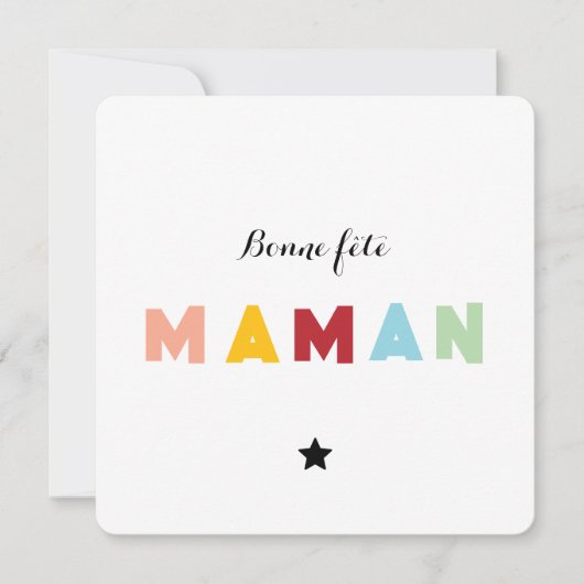 Moederdag - Meerkleur Kaart (Voorkant)