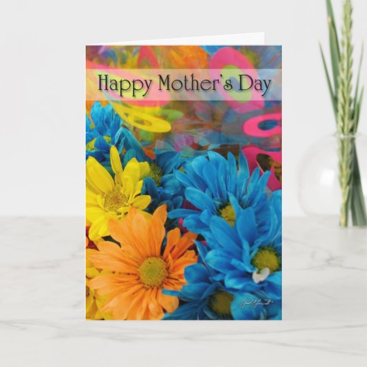 Moederdag (meerkleuren) Kaart (Voorkant)