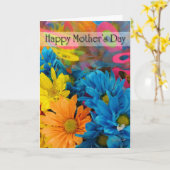 Moederdag (meerkleuren) Kaart (Gele Bloem)