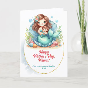Moederdag Mermaid Schoon Bericht Feestdagen Kaart