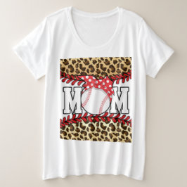 Moederdag Messy Hair Baseball Grote Maat T-shirt