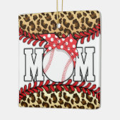 Moederdag Messy Hair Baseball Keramisch Ornament (Links)