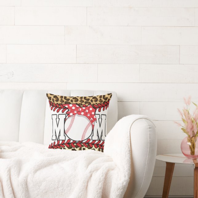 Moederdag Messy Hair Baseball Kussen (Bank)