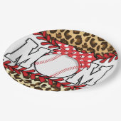 Moederdag Messy Hair Baseball Papieren Bordje (Gekanteld)