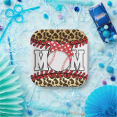 Moederdag Messy Hair Baseball Papieren Bordje (Feest)