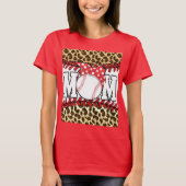 Moederdag Messy Hair Baseball T-shirt (Voorkant)