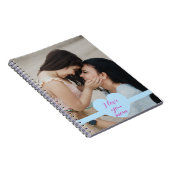 Moederdag met aangepaste foto en boodschap notitieboek (Rechterzijde)