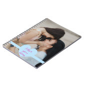 Moederdag met aangepaste foto en boodschap notitieboek (Linkerzijde)