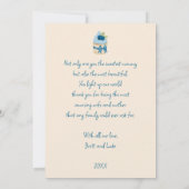 Moederdag met blauwe bosbessen Fotokaart Kaart (Achterkant)