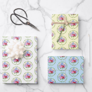 Moederdag Met Blumenstrauss Inpakpapier Vel
