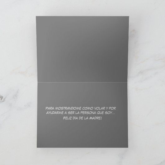 Moederdag met boomzwaluwen (Spaans) Kaart (Binnen)