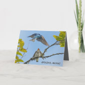 Moederdag met boomzwaluwen (Spaans) Kaart (Voorkant)